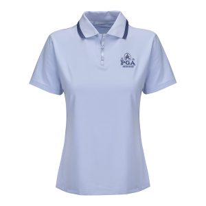 NIKE 2026 PGA CHAMPIONSHIP WOMEN'S TOUR POLO IN GHOST AND SANDED PURPLE