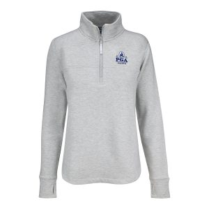 VINEYARD VINES 2026 PGA CHAMPIONSHIP WOMEN'S DREAMCLOTH SHEP SHIRT IN LIGHT GRAY HEATHER