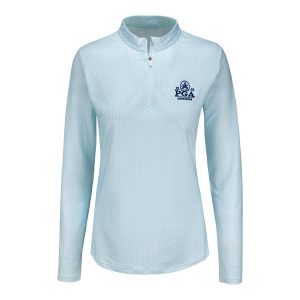FOOTJOY 2026 PGA CHAMPIONSHIP WOMEN'S QUARTER ZIP IN GLACIAL BLUE PRINT
