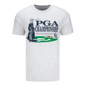 '47 BRAND 2026 PGA CHAMPIONSHIP FRANKLIN GOLF BAG BUNKER T-SHIRT IN GREY
